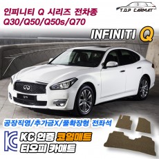 티오피 인피니티 Q 중형 스포츠 세단 하이브리드 확장형매트 실내매트 트렁크매트