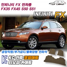티오피 인피니티 FX 2세대 준중형 SUV 확장형매트 실내매트 트렁크매트