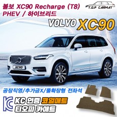 티오피 볼보 XC90 2세대 Recharge 리차지 준대형 SUV 플러그인 하이브리드 확장형매트 실내매트 트렁크매트